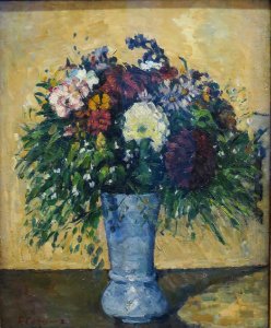 'Flowers in a Blue Vase' by Paul Cézanne, c. 1877, Hermitage