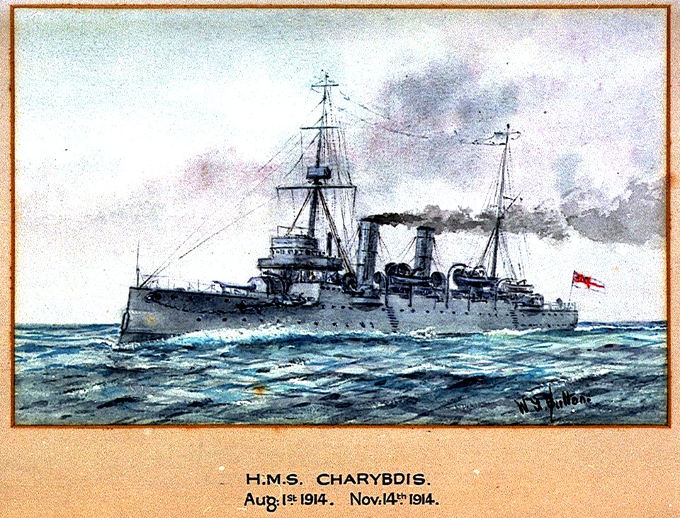 'H.M.S Charybdis Aug 1st 1914. Nov 14th 1914' RMG PU0301