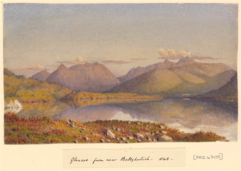 'Glencoe from near Ballyhulish, 1843' (Scotland) RMG PZ4705