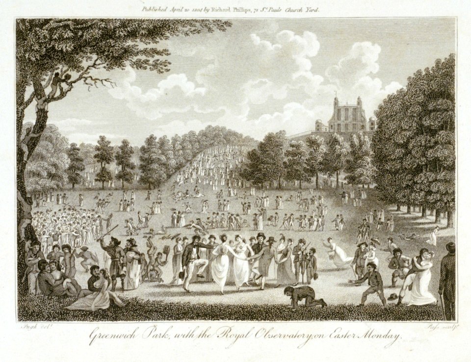 'Greenwich Park, with the Royal Observatory, on Easter Monday' RMG PU2203