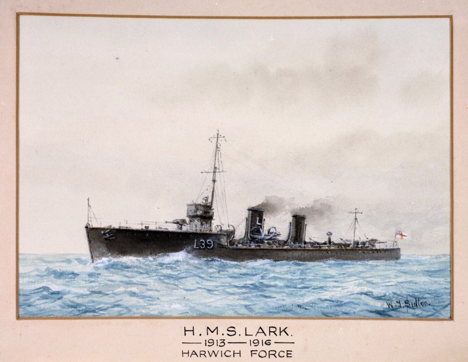 'H.M.S. Lark 1913-1916 Harwich Force' RMG PU6333