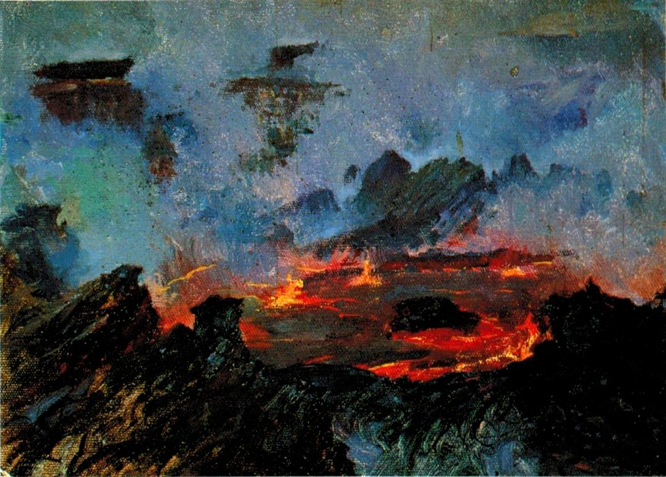 'Halemaumau, Daylight' by D. Howard Hitchcock