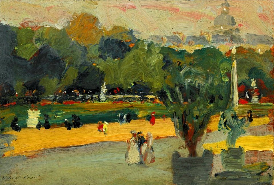'In the Garden of the Luxembourg' by Robert Henri, 1898
