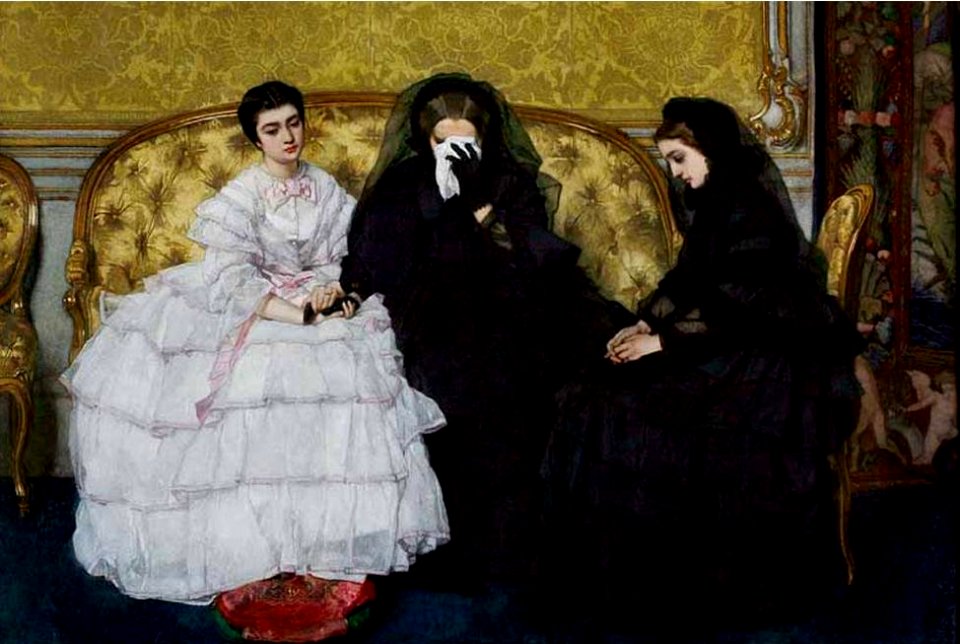 'In Memoriam', painting by Alfred Stevens