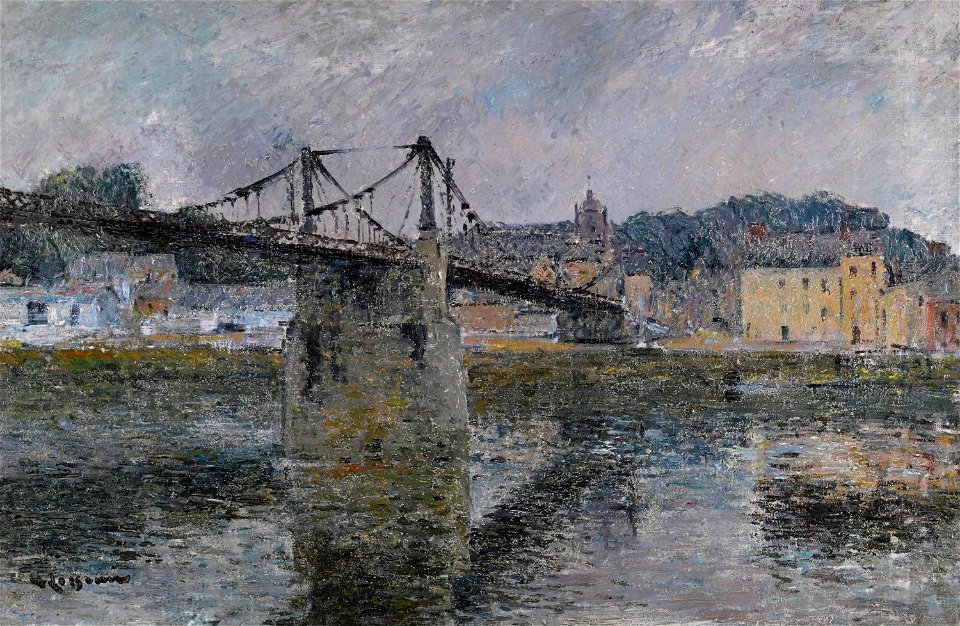 'Le Pont d'Elbeuf' by Gustave Loiseau, 1911