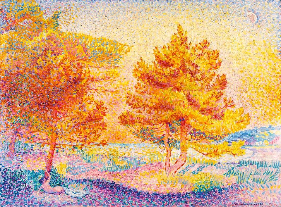 'Les Pins' by Henri Edmond Cross, c 1897-99