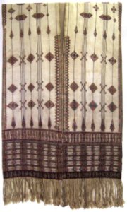 'Kushung' (tunic), wool with supplementary weft, late 19th century Bhutanese