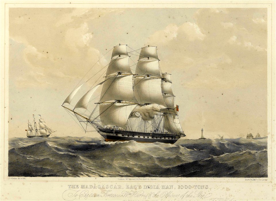 'Madagascar', East Indiaman, 1000 tons RMG PT2918
