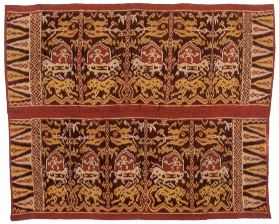'Kain endek' (ceremonial ikat hanging) from Buleleng, Bali, Indonesia