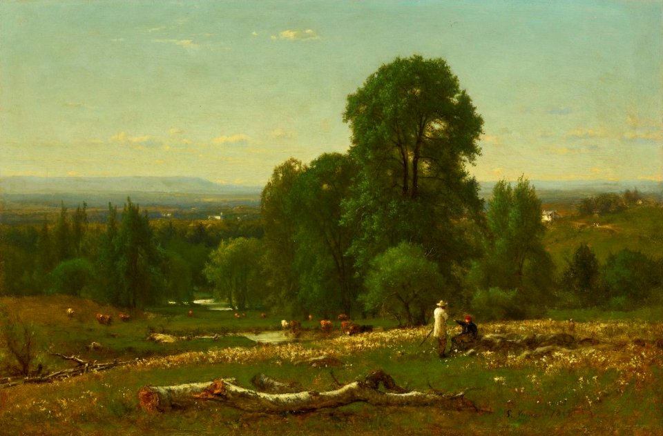 'Landscape (View near Kingston)' by George Inness, 1868