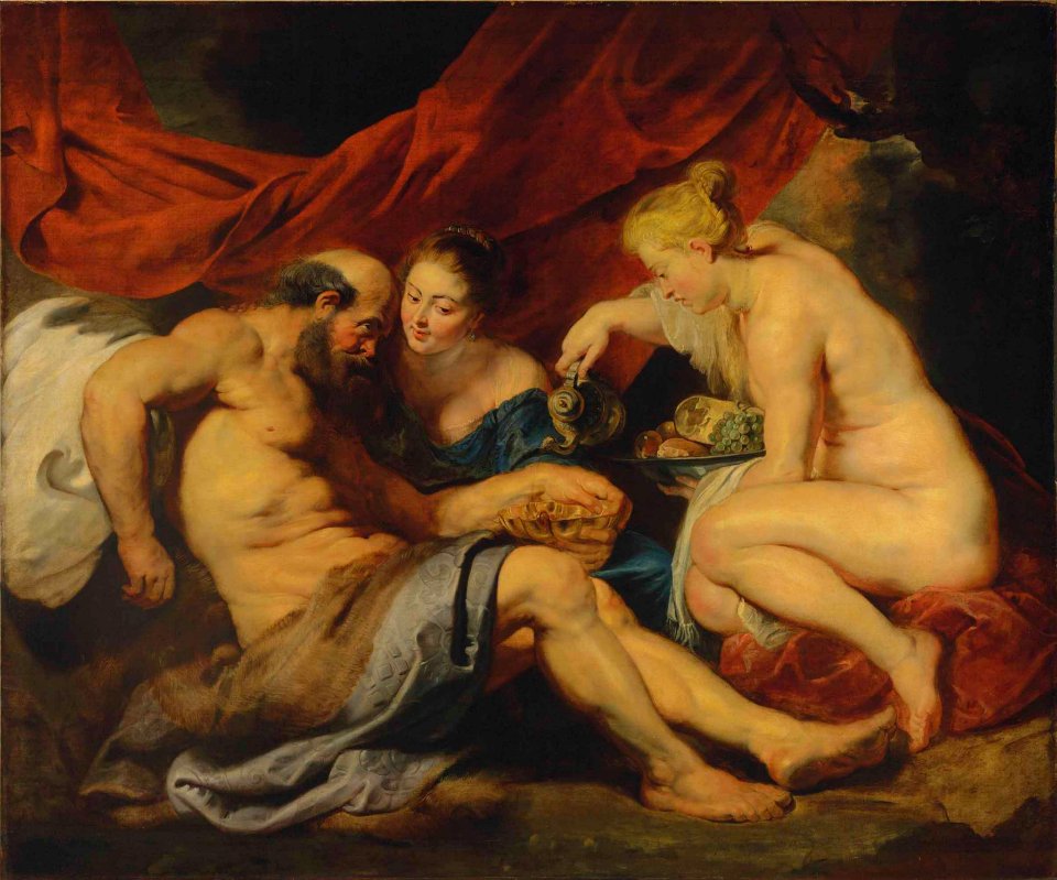 'Lot and his Daughters' by Peter Paul Rubens, circa 1613-1614