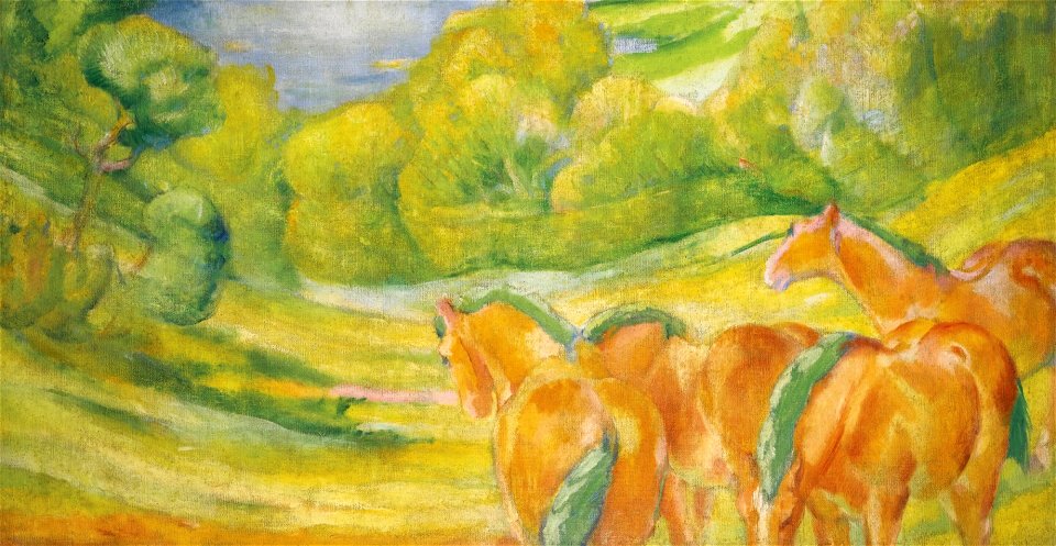 'Large Landscape I' by Franz Marc, 1909
