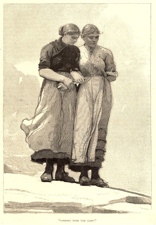 'Looking over the cliff' (Boston Public Library)
