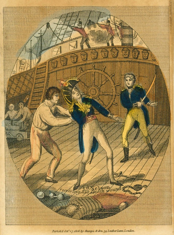 'Ld. Nelson receiving his Death Wound' RMG PU5754