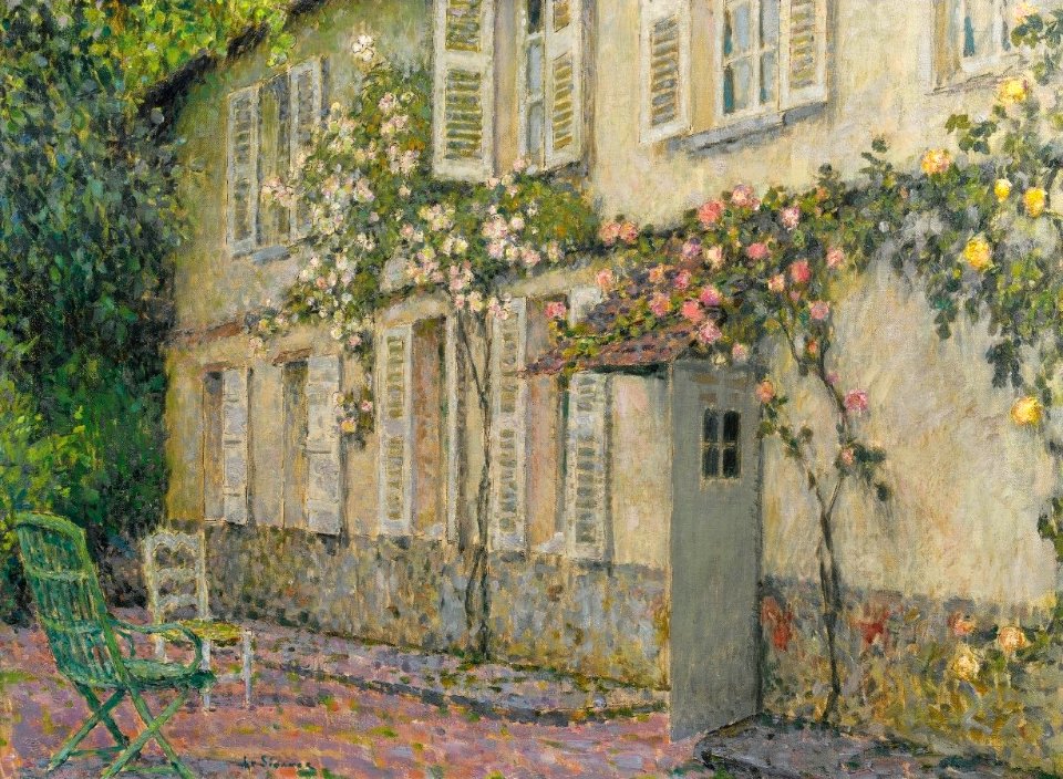 'Maison Blanche, Gerberoy' by Henri Le Sidaner, 1934
