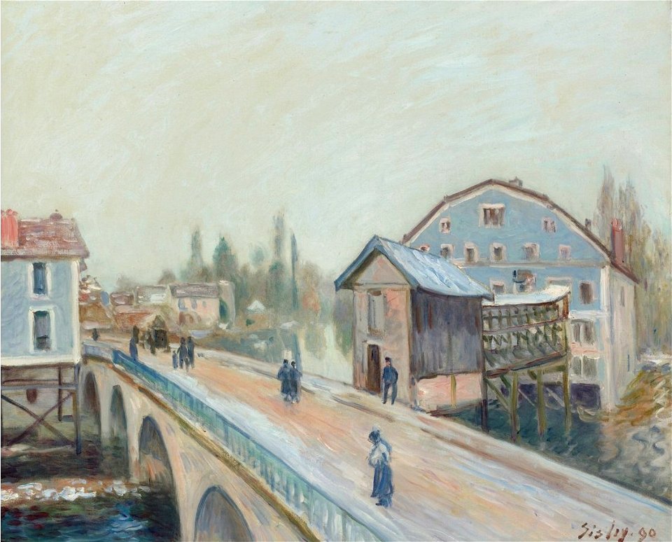 'Le Pont de Moret' by Alfred Sisley, 1890