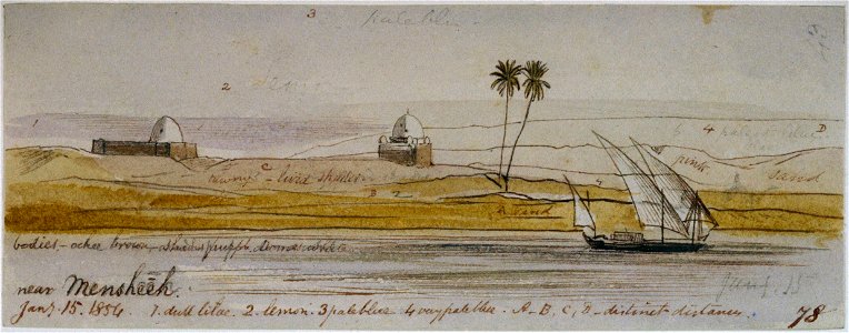 'Near Mensheeh. Jany. 15. 1854.' (78) RMG PU9088