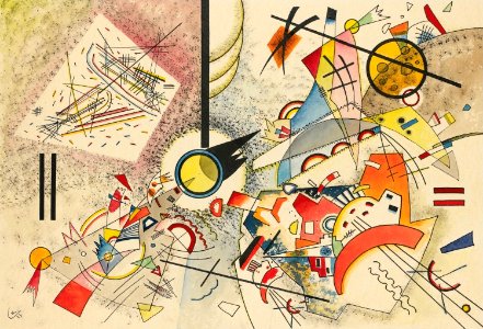 'Ohne Titel' by Wassily Kandinsky, 1923. Free illustration for personal and commercial use.