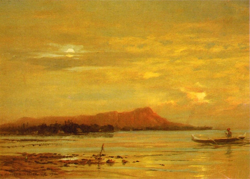 'Moon and Stars over Diamond Head' by D. Howard Hitchcock, 1914