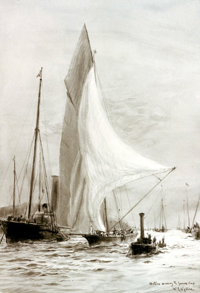 'Meteor winning the Queens Cup', 1893 RMG PV0971