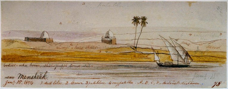 'Near Mensheeh. Jany. 15. 1854.' (78) RMG PU9088