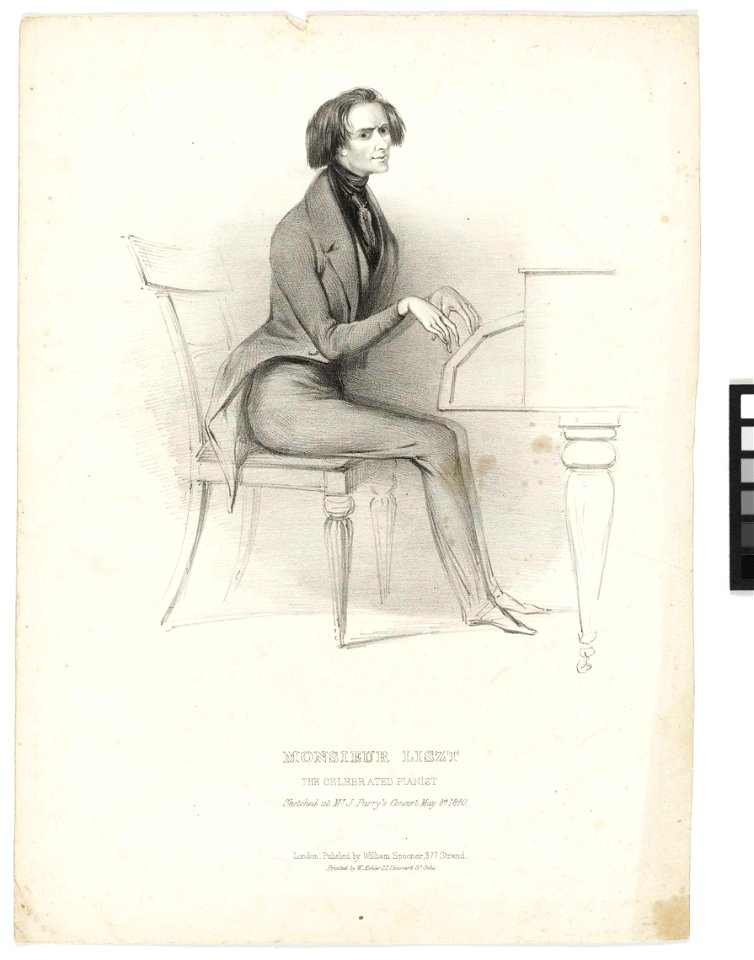 'Monsieur Liszt. The Celebrated Pianist' RMG PY6146