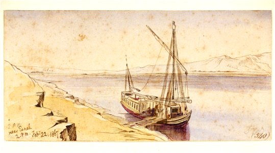 'Near Esneh.2.P.M. Feby 22. 1867. (540)' RMG PU9115
