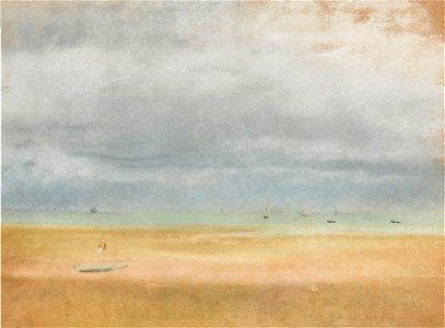 'Plage à Marée Basse' by Edgar Degas, pastel