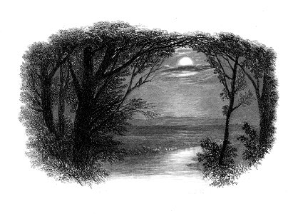 'No sorrow ever chokes their throats' engraving by William Miller after Birket Foster