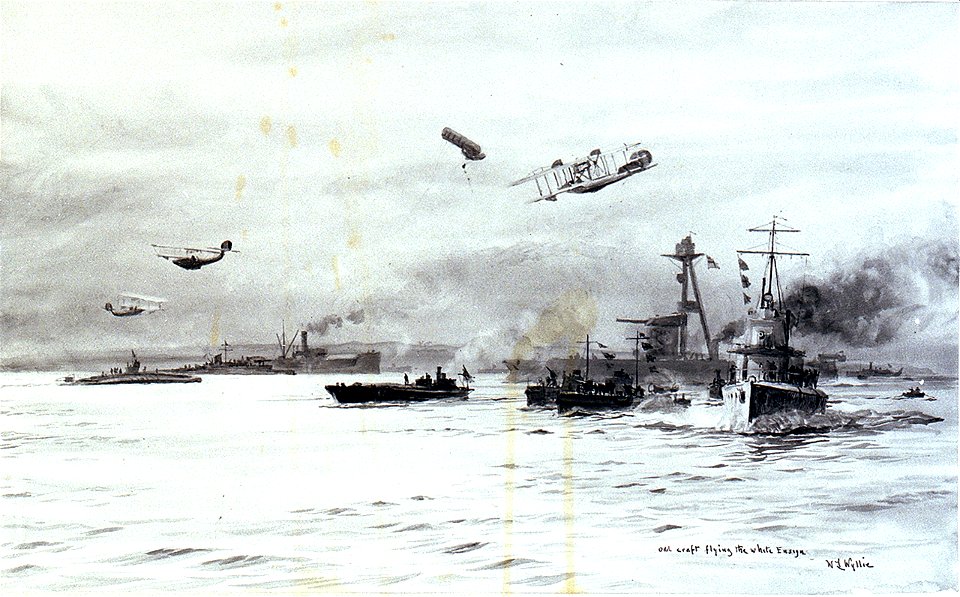 'Odd craft flying the white Ensign' RMG PW1745