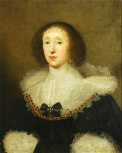 'Portrait of Carew Gorges, Wife of John Crewe' by Cornelis Jonson van Ceulen