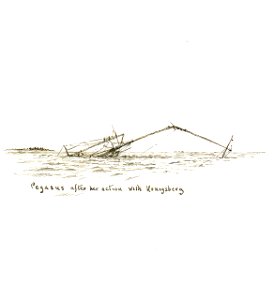 'Pegasus after her action with Konigsberg' RMG PV0975