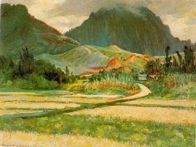 'Pali from Banana Patch' by D. Howard Hitchcock, 1922