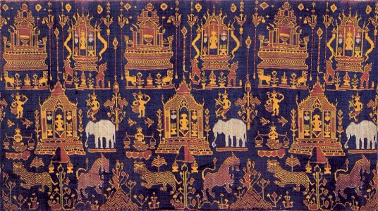 'Pidan' (sacred banner) from Cambodia, Khmer, 1880-1910