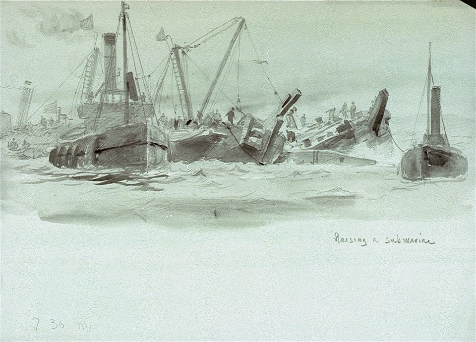 'Raising a submarine' RMG PV0056