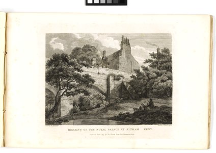 'Remains of the Royal Palace at Eltham Kent' RMG PY6161