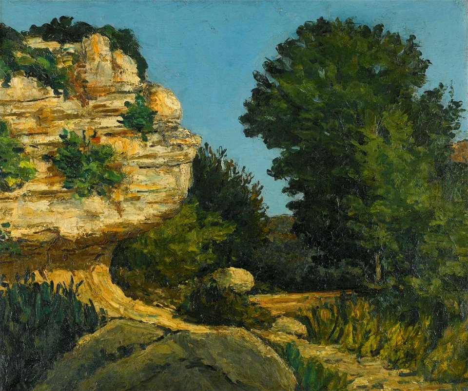 'Rochers' by Paul Cézanne, c 1867-70