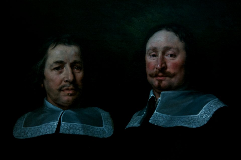 'Portrait of two Men' by Jacob I van Oost