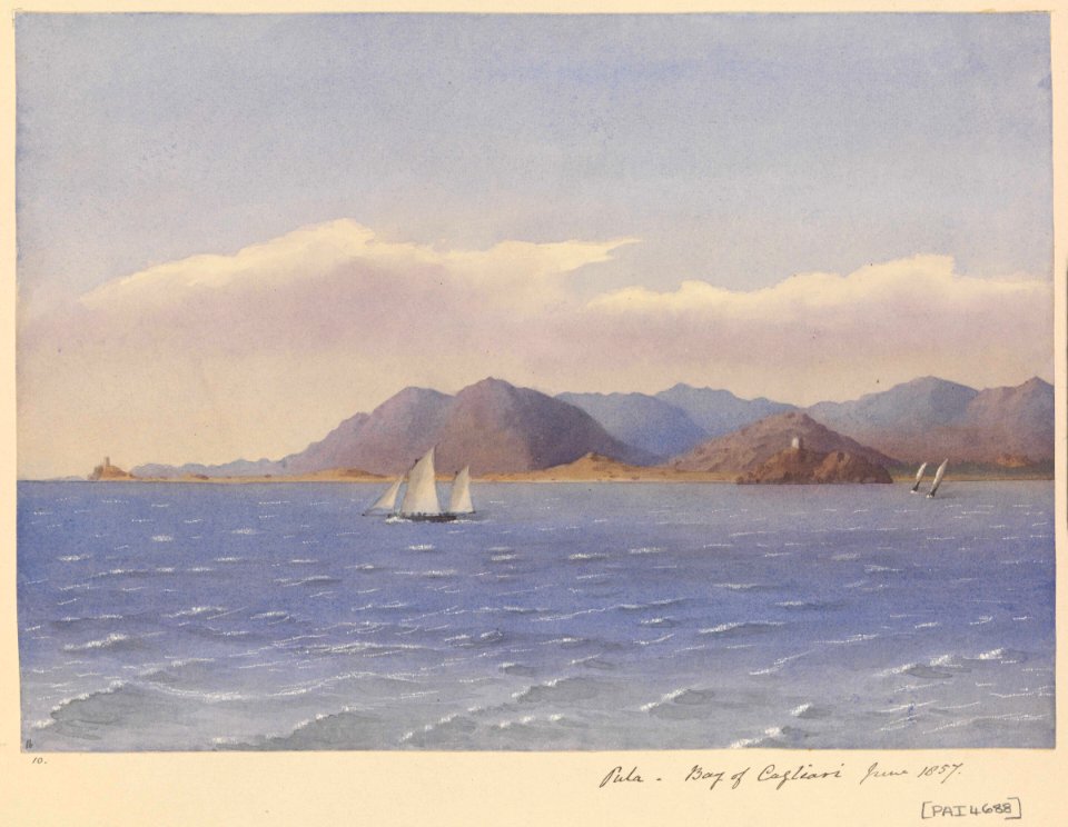 'Pula, Bay of Cagliari, June 1857' (Sardinia) RMG PZ4688