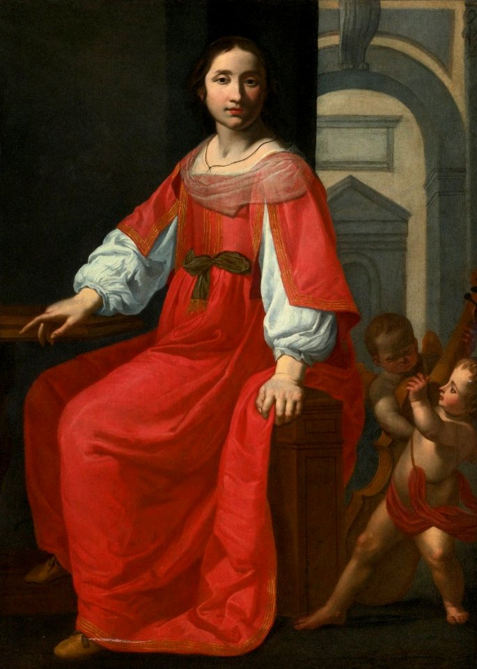 'Saint Cecilia with Two Angels' by Giovanni Martinelli