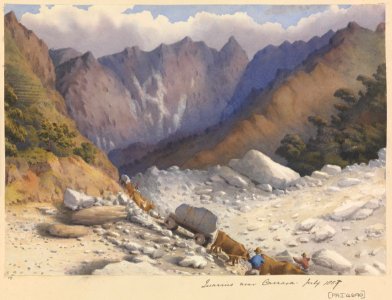 'Quarries near Carrara, July 1857' (Italy) RMG PZ4690