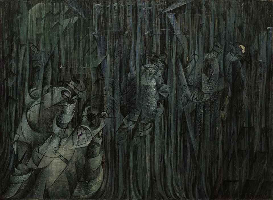 'States of Mind III; Those Who Stay', oil on canvas painting by Umberto Boccioni, 1911