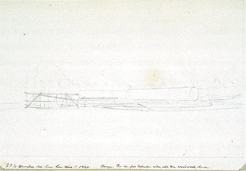 'Slough. The 40ft reflector with all the woodwork down' RMG PW7451