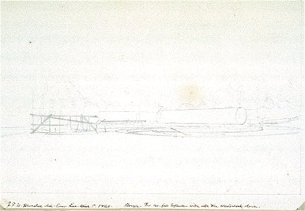 'Slough. The 40ft reflector with all the woodwork down' RMG PW7451