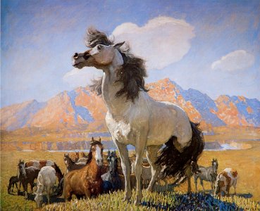 'Smokey Face' by N. C. Wyeth, Brigham Young University Museum of Art