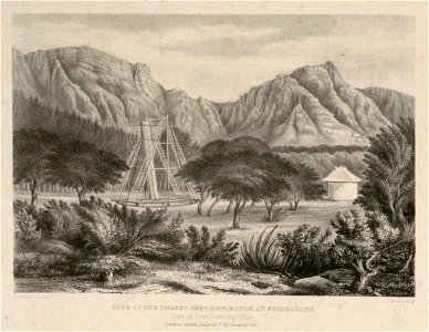 'Site of the Twenty Feet Reflector at Feldhausen. Cape of Good Hope Sept 1834' RMG PU1906