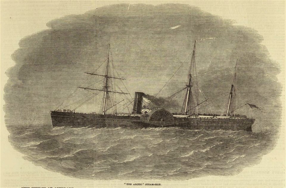'The Arctic' Steam-Ship - ILN 1854
