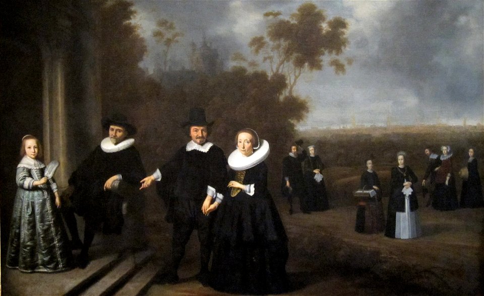 'The Burgomaster's Family', Dutch oil on canvas painting, c. 1640, Honolulu Academy of Arts