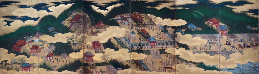 'Temples in Eastern Kyoto', c. 1600, Japan, Momoyama period