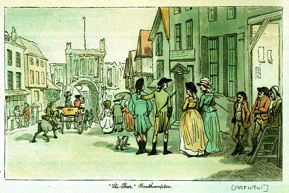 'The Bar', Southampton (caricature) RMG PW4941